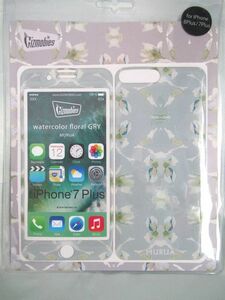 iPhoneスマホケース/iPhone8Plus,7Plus/Gizmobies/ムルーア×ギズモビーズ/watercolor floral GRY/プロテクター/USA/新品未開封/送料込み