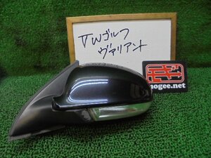 9FB1046 CC5)) フォルクスワーゲン ゴルフ ヴァリアント ABA-1KCAV 2008年 TSI 純正 ウィンカー付電格サイドドアミラー左 カプラ13ピン