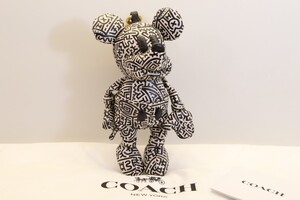 COACH ディズニー ミッキー コーチ キーチェーン バッグチャーム レザー フィギュア