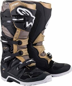 US 12 - ブラック/グレー/ゴールド - ALPINESTARS アルパインスターズ Tech 7 エンデューロ Drystar ブーツ