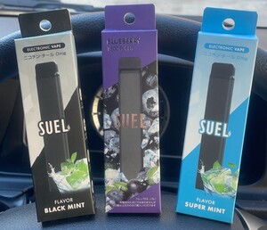 電子タバコ SUEL スエル タール ニコチン0 リキッド 使い捨て スターターキット 水蒸気 メンソール ベイプ 本体 VAPE シーシャ 人気 