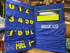 美品！　希少！スパルコ　SPARCO　Pit board & Number set：ピットボード&ナンバーセット　サインボード　スーパーGT ガレージ装飾