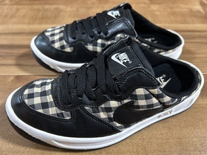 鑑賞用、オールド、レア! NIKEナイキ A83 CLOGエース83 クロッグ 2011〜12年製 黒/白 チェック23cm US5ミュール エアエース エアフォース