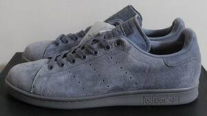 ほぼ新品 スタンスミス 2015年製 JP29.0cm S75108 生産終了 天然皮革 スエード adidas stansmith suede グレイ 灰 本革