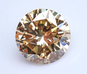 【１００円～】1.104ｃｔ！天然ダイヤ FANCY LIGHT BROWN（ナチュラルカラー）I1