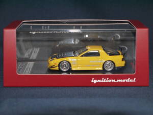 ☆1/64・ignition model〃Mazda RX-7(FC35)RE Amemiya・マツダ　サバンナRX-7/RE雨宮 FC35〃2494・Yellow/Black・TK CONPANY★