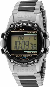 腕時計 デジタル メンズ おしゃれ タイメックス TIMEX アトランティス100 TW2U31100 ブラック/シルバー