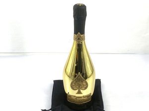 ★未開栓★ARMAND DE BRIGNAC アルマン・ド・ブリニャック ブリュット ゴールド シャンパン 750ml 12.5% 布袋付 同梱不可 ②