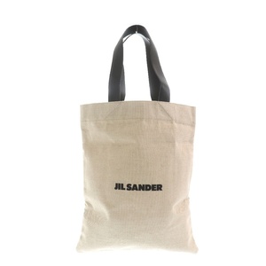 JIL SANDER ジルサンダー BOOK GRANDE TOTE ロゴ キャンバス トートバッグ ベージュ J07WC0021 P4917