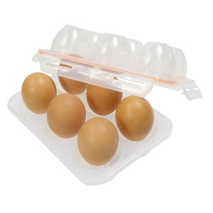 エッグホルダー 6個用 たまごケース 半透明 卵ケース 玉子ケース タマゴケース エッグケース 卵ホルダー たまごホルダー