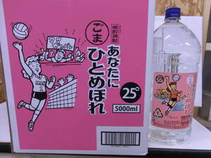 都城酒造 25°あなたにひとめぼれ ごま焼酎 5000ml 4本