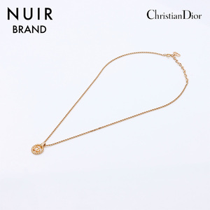 クリスチャンディオール Christian Dior ネックレス ロゴ ゴールド