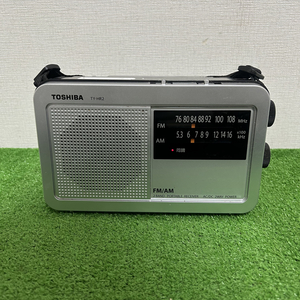 【動作品】東芝 ワイドFM対応 FM/AMポータブルラジオ TY-HR2 中古 現状品