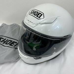 【即決】 SHOEI ショウエイ Z-7 フルフェイスヘルメット　※SONY VCT-HSM1付き Mサイズ ホワイト系 白系 8563-100