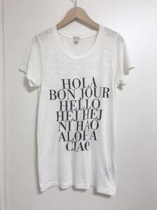 ジェイクルー　J.CREW ロゴTシャツ　半袖Tシャツ　XS 送料390円　140107