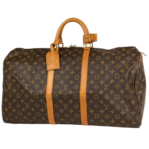 ルイ・ヴィトン Louis Vuitton キーポル 55 ハンドバッグ 旅行 出張 ボストンバッグ モノグラム ブラウン M41424 レディース 【中古】