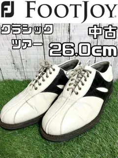 中古 フットジョイ クラシックツアー ゴルフシューズ 26.0cm相当