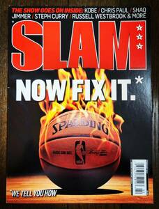 2002 FEB SLAM MAGAZINE #154 NOW FIX IT. / スラム 雑誌 KOBE BRYANT ポスター付き Jordan, Nike, Adidas NBA