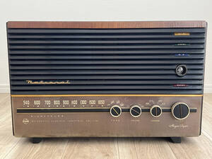 National（ナショナル）真空管ラジオ CF-740 HI-FI RADIO MAGNA SUPER マジックアイ 昭和31(1956)年頃製造 昭和レトロ アンティーク 現状品