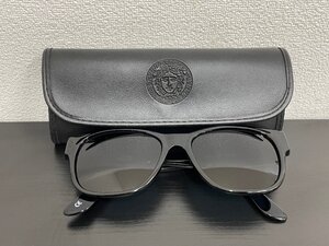 【中古】1円スタート☆ GIANNI VERSACE ジャンニ ヴェルサーチ サングラス MOD411/A COL.852 ブラック ケース付き