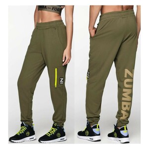 正規品・完売●ZUMBA●forever cargo sweatpants アーミーグリーン　Lサイズ　新品同様　男性にも！