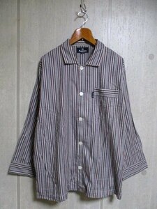 e843　アクアスキュータム　Aquascutum　シャツジャケット　サイズL　日本製　45