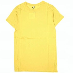 新品 BASERANGE ベースレンジ ポルトガル製 BAMBOO ?TEE SHIRT バンブーTシャツ XS CAFA YELLOW 半袖 カットソー トップス g19739