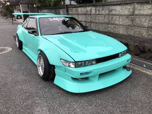 ＰＳ13★S13シルビア　フェンダーKIT！前後BODYKIT（4P)　75ｍｍWIDE ★ハイクオリティー日本製★