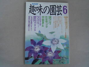 NHK 　趣味の園芸　平成元年 6月号 　タカ102-2