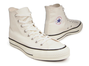 【新品】 コンバース オールスター 日本製 MADE IN JAPAN CONVERSE CANVAS ALL STAR J HI ホワイト 白 25cm