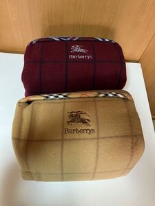 未使用保管品　BURBERRY バーバリー　毛布　140cm×200cm　西川産業　日本製　毛100% まとめて　寝具　ブランド　