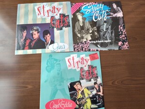 STRAY CATS bring it back again gina gene and eddie 12インチシングル 3枚セット 希少 廃盤 送料無料 ネオロカ サイコビリー