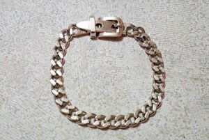 17 海外製 シルバー 喜平 ブレスレット ヴィンテージ アクセサリー SILVER 925刻印 アンティーク 装飾品