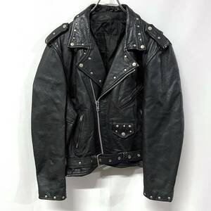 ヴィンテージ 70s 80s Echtes Leder レザー ライダースジャケット