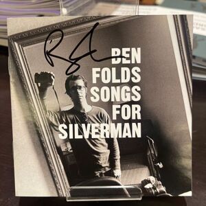 ベン・フォールズ直筆サイン入りCD！Ben Folds / Songs For Silverman 2005年 Ben Folds Five ベン・フォールズ・ファイブ