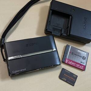 ■SONY デジカメ Cyber-shot DSC-T9 黒 620万画素 動画撮影 2GBメモリースティック付 デジタルカメラ ソニー サイバーショット 中古 即決