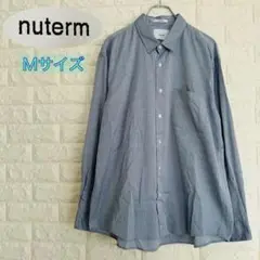 nuterm ニュータム シャツ ブルー メンズ Mサイズ