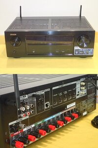 DENON　AVアンプ　AVR-X1300W　新品HDMIケーブル付き　4K・Bluetooth受信・超美品で動作良好　良い音　快調でスマホアプリも便利