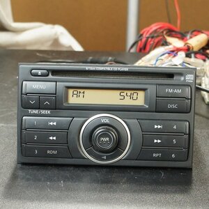 動作OK PY00A オーディオ Y12 ウイングロード 松下電器 ヘッドユニット 2DIN CD FM AM 28185-ED200 CQ-JN8400AK 日産 純正 @7170s