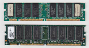 デスクトップ用メモリー 168pin SDRAM DIMM PC133U-333-542 128MB(2枚セット合計256MB)