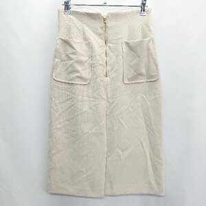 ◇ Θ PROPORTION BODY DRESSING ダブルポケット 膝丈 タイト スカート サイズM グレー レディース E