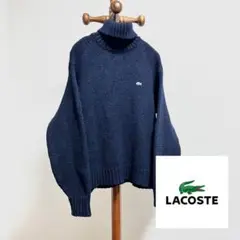 LACOSTE ラコステ　ニット　セーター　タートルネック　ヴィンテージ　古着