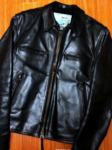 AERO Leather エアロレザー IRON HEART シングル ライダース ジャケット STF アルパカ ホースハイド 馬革 ホース 特注 アイアンハート レア