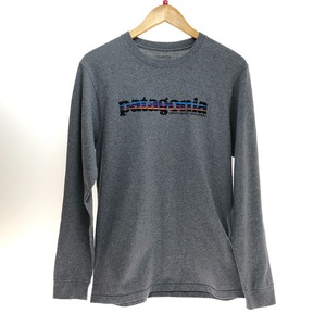 □□ Patagonia パタゴニア 長袖Tシャツ Mサイズ 38964FA16 グレー やや傷や汚れあり