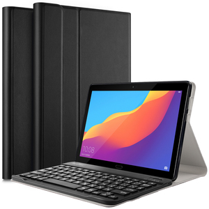 【送料無料】HUAWEI MediaPad T5 10 タブレット専用 ケース付き Bluetooth キーボード☆US配列☆かな入力対応 ブラック