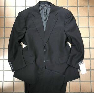 新品☆高級【BE3 S相当★希少サイズ】2Bシングルスーツ 礼服 メンズスーツ ブラックフォーマル 背抜き 冠婚葬祭 喪服 黒 セットアップ