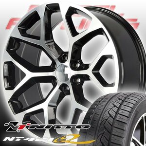 エスカレード タホ アバランチ サバーバン シルバラード 国産 22インチタイヤホイールセット 国産 NITTO NT421Q 285/45R22 ニットー