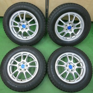 *送料無料* バリ溝 20年 綺麗 9.5分以上★プリウス等 195/65R15 スタッドレス トーヨー ガリット GIZ ECOFORME PCD100/5H★4040906イス