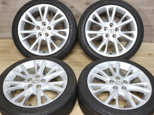 即決品☆LEXUS レクサス HS250h 純正 7.5J +39 215/45R18 PCD114.3 ブリヂストン レグノ IS GS トヨタ クラウン マークX カムリ エスティマ