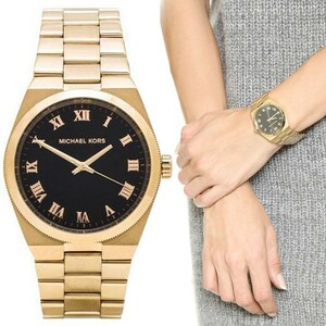 MICHAEL KORS[マイケルコース] mk6061 Channing ゴールド×ブラック レディース 腕時計